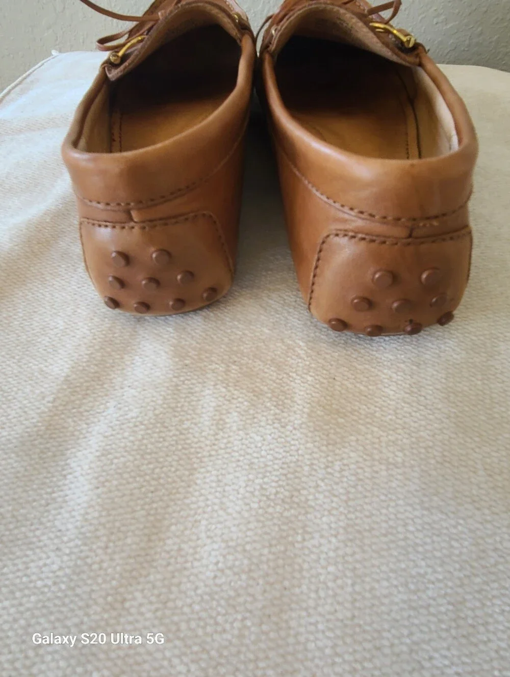 Womens Lauren Ralph Lauren Briley Moccasin Loafers in Tan Size 6.5